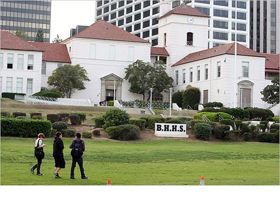 Beverly Hills High School, image via West Side Today