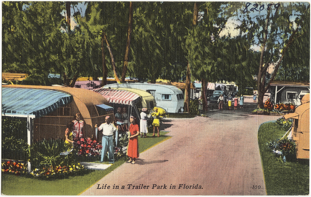 "Life in a Trailer Park in Florida" (Boston Public Library/Flickr)
