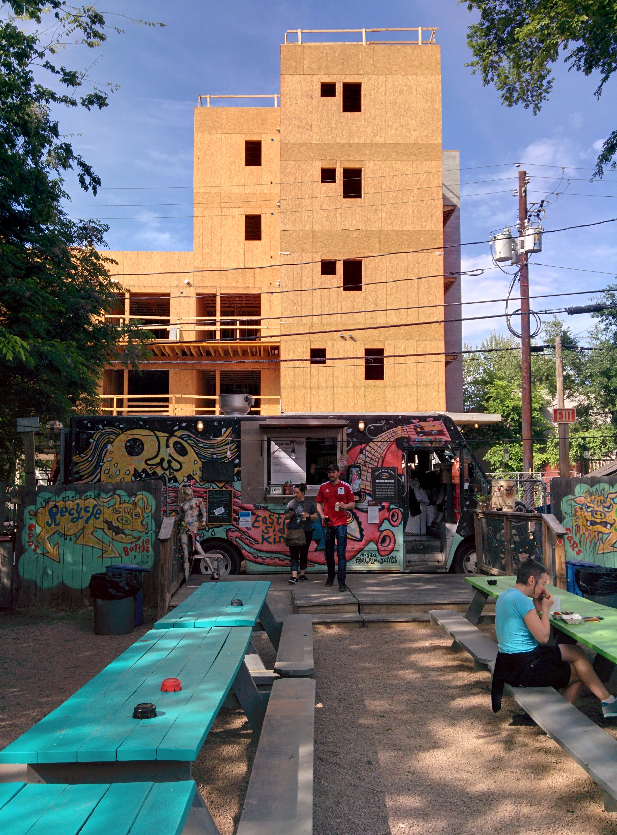 The East Side King food truck, pictured here in the backyard of the bar Liberty, was created by local celebrity chef Paul Qui.
