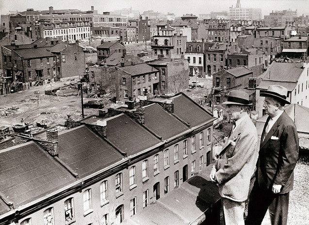 Slum clearance in action
